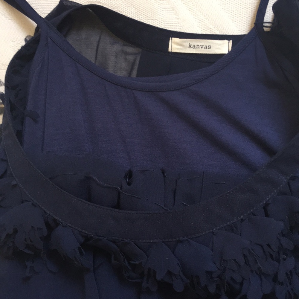 Kanvas Navy Blue Mini Dress Size S - Picture 6 of 9